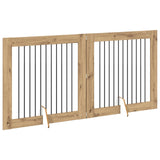 Cancello per cani con supporti 2 pcs Rovere Artigianale