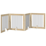Cancello per cani con supporti 4 pcs Rovere Sonoma 100 x 100 cm