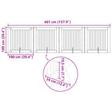 Cancello per cani pieghevole con supporti 4 pcs Rovere Sonoma