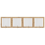 Cancello per cani pieghevole con supporti 4 pcs 401 cm
