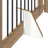 Cancello per cani con supporti 4 pcs Rovere Artigianale