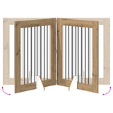 Cancello per cani pieghevole con supporti 4 pcs 321 cm