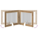 Cancello per cani pieghevole con supporti 4 pcs 401 cm