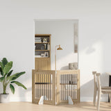 Cancello per cani con supporti 2 pcs Rovere Sonoma 80 x 80 cm