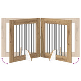 Cancello per cani pieghevole con supporti 4 pcs 321 cm