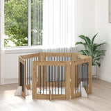 Cancello per cani con supporti 6 pcs Rovere Artigianale