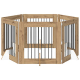 Cancello per cani pieghevole con supporti 6 pcs 482 cm