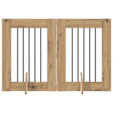 Cancello per cani con supporti 2 pcs Rovere Artigianale