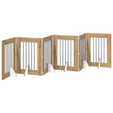 Cancello per cani pieghevole con supporti 6 pcs 362 cm