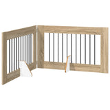 Cancello per cani pieghevole con supporti 2 pcs Rovere Sonoma