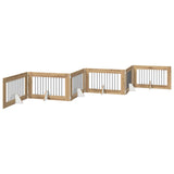 Cancello per cani pieghevole con supporti 6 pcs 602 cm