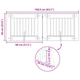 Cancello per cani pieghevole con supporti 2 pcs 160,5 cm