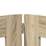 Cancello per cani con supporti 6 pcs Rovere Sonoma 80 x 60 cm