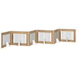 Cancello per cani con supporti 6 pcs Rovere Artigianale