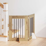 Cancello per cani con supporti 2 pcs Rovere Artigianale