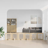 Cancello per cani con supporti 6 pcs Rovere Sonoma 60 x 60 cm