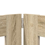 Cancello per cani con supporti 8 pcs Rovere Sonoma 60 x 60 cm