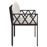 Panchine da esterno 2 -Seater 116 x 56 x 75 cm polyrattan
