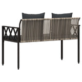Panchine da esterno 2 -Seater 116 x 56 x 75 cm polyrattan