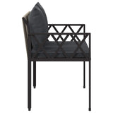 Panchine da esterno 2 -Seater 116 x 56 x 75 cm polyrattan