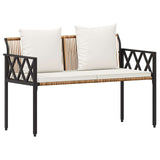 Panchine da esterno 2 -Seater 116 x 56 x 75 cm polyrattan
