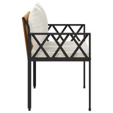 Panchine da esterno 2 -Seater 116 x 56 x 75 cm polyrattan