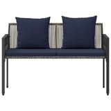 Panchine da esterno 2 -Seater 116 x 56 x 75 cm polyrattan