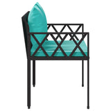 Panchine da esterno 2 -Seater 116 x 56 x 75 cm polyrattan