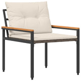 Set Mobili da Esterno 4 pcs Bianco Crema polyrattan