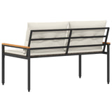 Panchina da esterno 2 -Seater 116 x 67,5 x 72 cm polyrattan