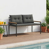 Panchina da esterno 2 -Seater 116 x 67,5 x 72 cm polyrattan