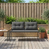 Panchina da esterno 2 -Seater 116 x 67,5 x 72 cm polyrattan