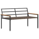 Panchina da esterno 2 -Seater 116 x 67,5 x 72 cm polyrattan