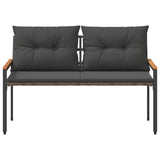 Panchina da esterno 2 -Seater 116 x 67,5 x 72 cm polyrattan
