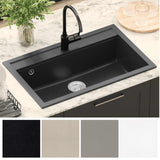 Lavello Nero 795 x 505 mm Granito