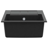 Lavello Nero 620 x 500 mm 80% Quarzo e 20% Resina