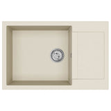 Lavello Beige 780 x 500 mm 80% Quarzo e 20% Resina
