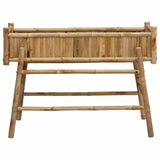 Vaso da Giardino con Supporto Naturale 100 x 38 x 74 cm Bambù