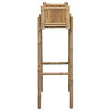 Vaso da Giardino con Supporto Naturale 50 x 38 x 114 cm Bambù