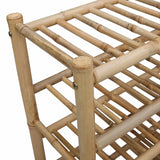 Scarpiera con lo scaffale Naturale 68 x 28 x 96 cm Bambù