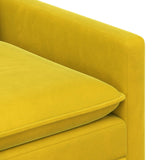 Set di divani 2 pcs Giallo Velluto