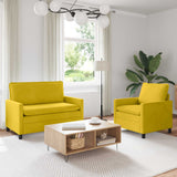 Set di divani 2 pcs Giallo Velluto
