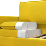 Set di divani 2 pcs Giallo Velluto