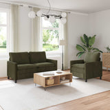 Set di divani 2 pcs Verde Poliestere