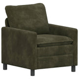 Set di divani 2 pcs Verde Poliestere
