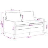 Set di divani 2 pcs Verde Poliestere