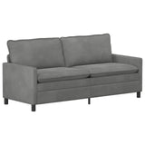 Set di divani 2 pcs Grigio Scuro Velluto