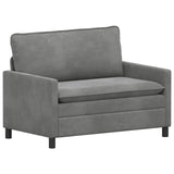 Set di divani 2 pcs Grigio Scuro Velluto