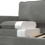 Set di divani 2 pcs Grigio Scuro Velluto