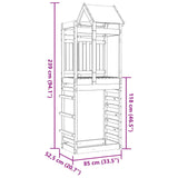 Torre da Gioco Marrone Legno Impregnato Solido
